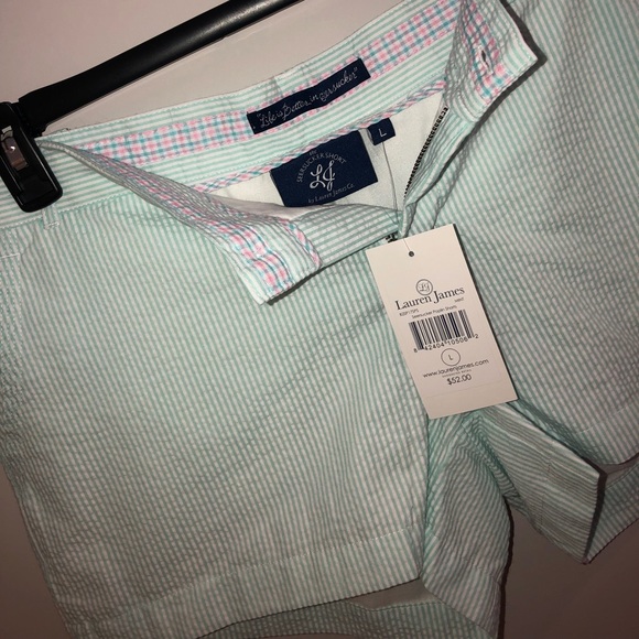 Lauren James Pants - NWT Lauren James Seersucker Poplin Shorts